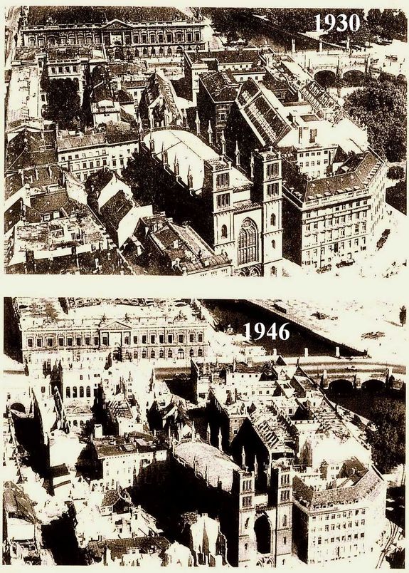 Luftbild 1930 und 1946