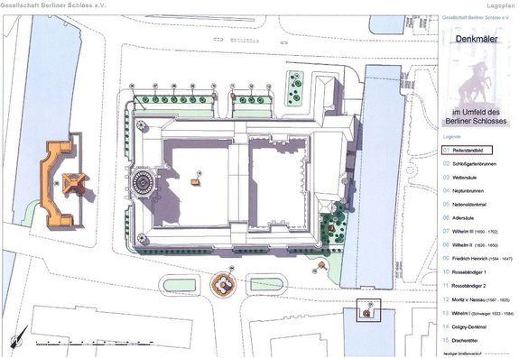 Denkmäler im Umfeld des Berliner Schlosses